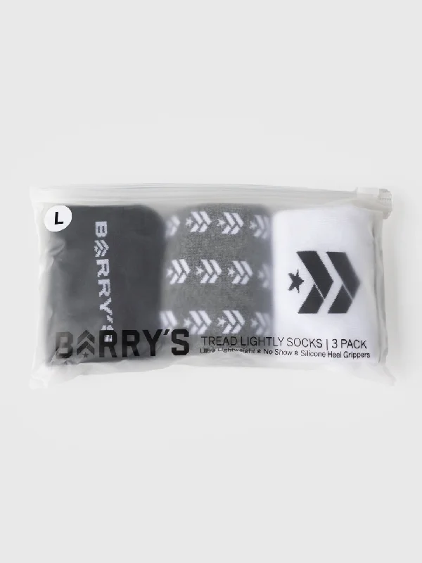 BARRY'S TREAD LIGHTLY NO SHOW SOCK 3 PACK