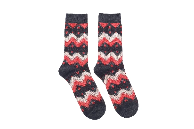 Bright Tribal Socks - Black