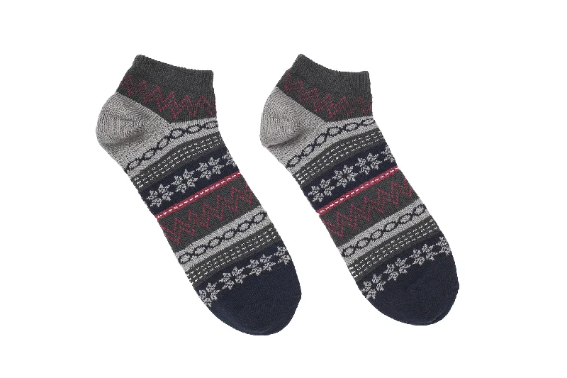 Circle Nordic Socks - Grey