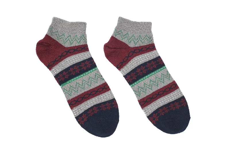 Circle Nordic Socks - Red