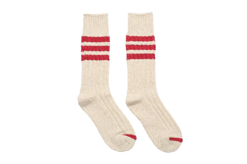 Echo Knitted Socks - Red