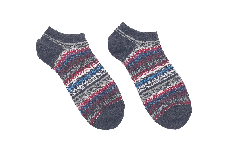 Gerade Geometric Socks - Dark Grey