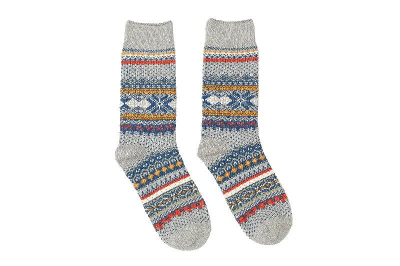 Grizzle Tribal Socks - Grey