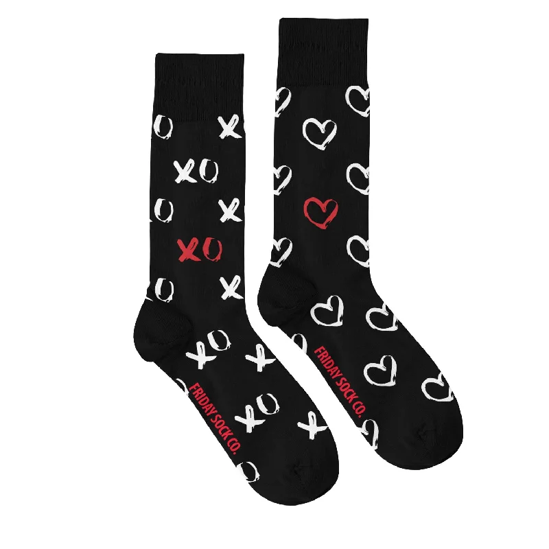 Men's Black XO Socks