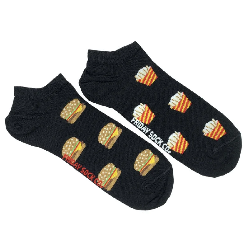 Men's Burger and Fries Ankle Socks