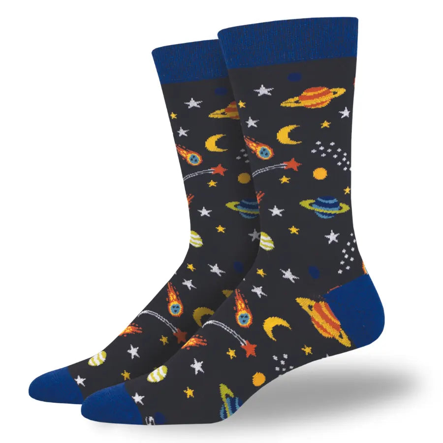 Men's Reach For The Stars Silky Soft Bamboo Socks