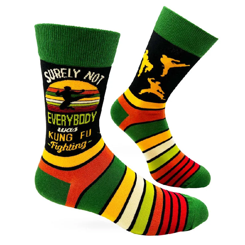 Men's Surely Not Everybody Was Kung Fu Fighting Socks