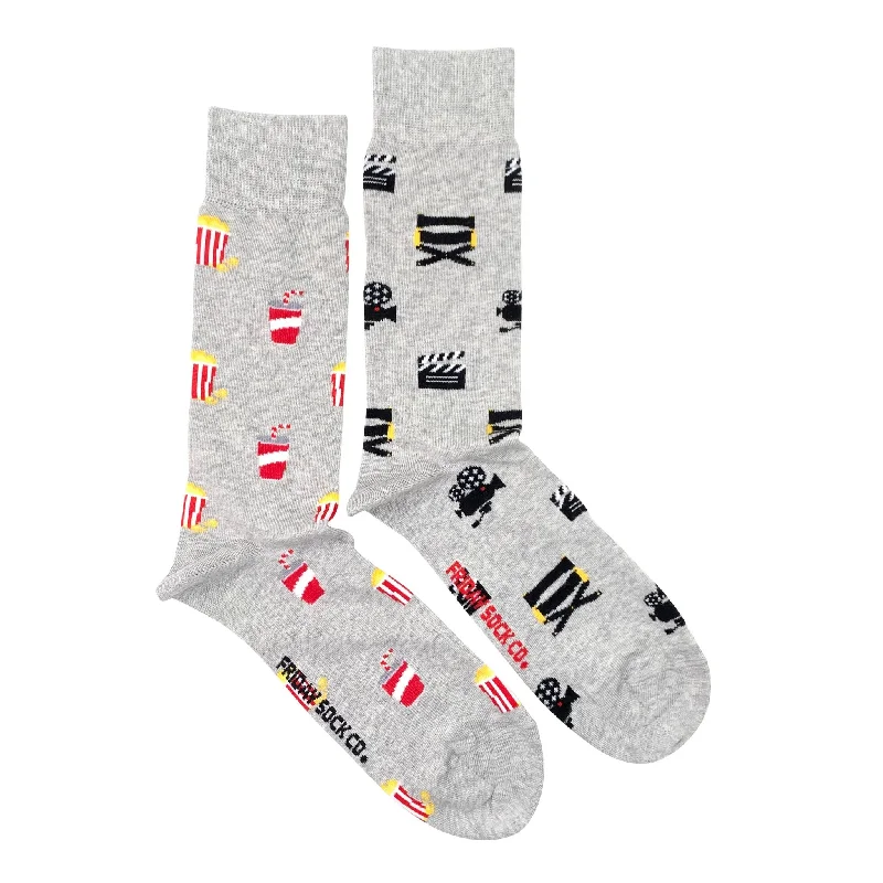 Men's Movie Camera & Popcorn Socks