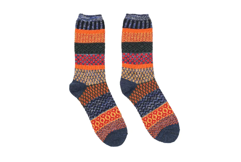 Polar Geometric Socks - Blue