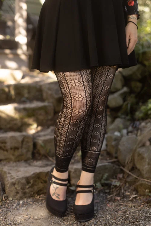 Primrose Deco Net Footless Tights