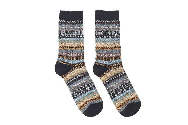 Rival Geometric Socks - Black