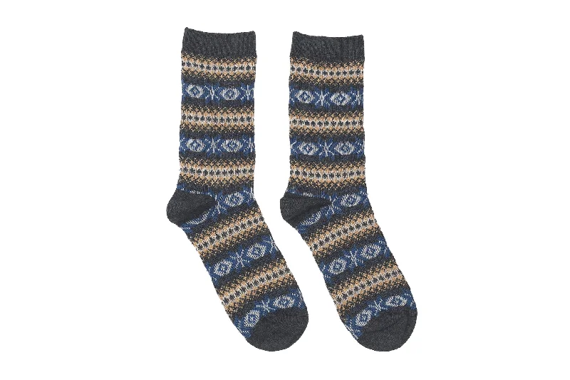 Star Tribal Socks - Dark Grey