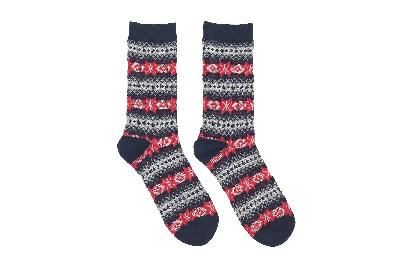 Star Tribal Socks - Navy Blue