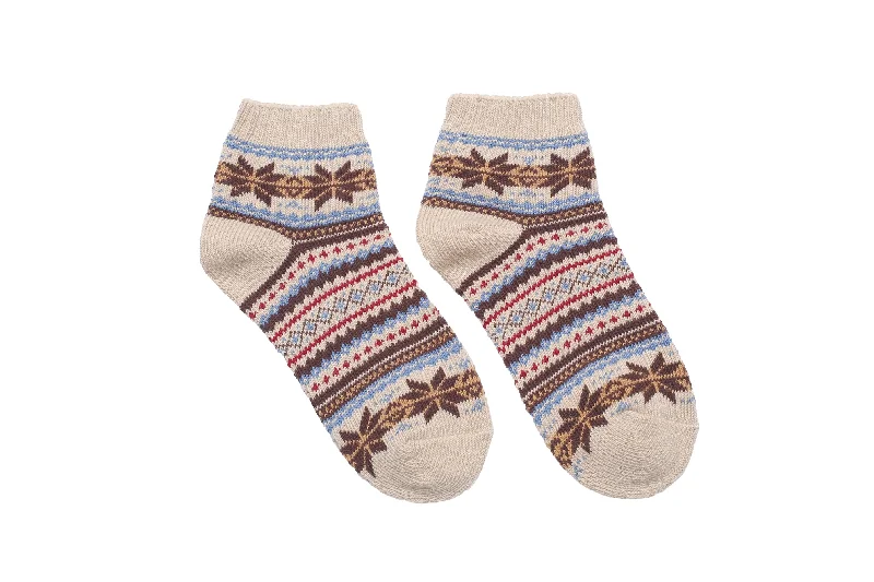 Stick Nordic Socks - Beige