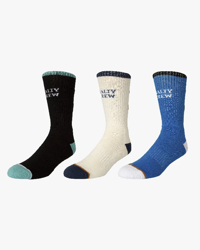 Tailed 3 Pack Socks - Multi