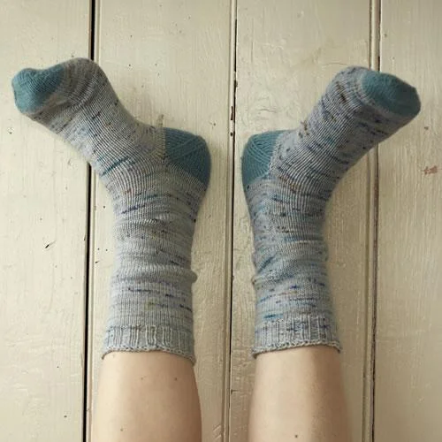 Toe Up Afterthought Heel Socks - Free Pattern