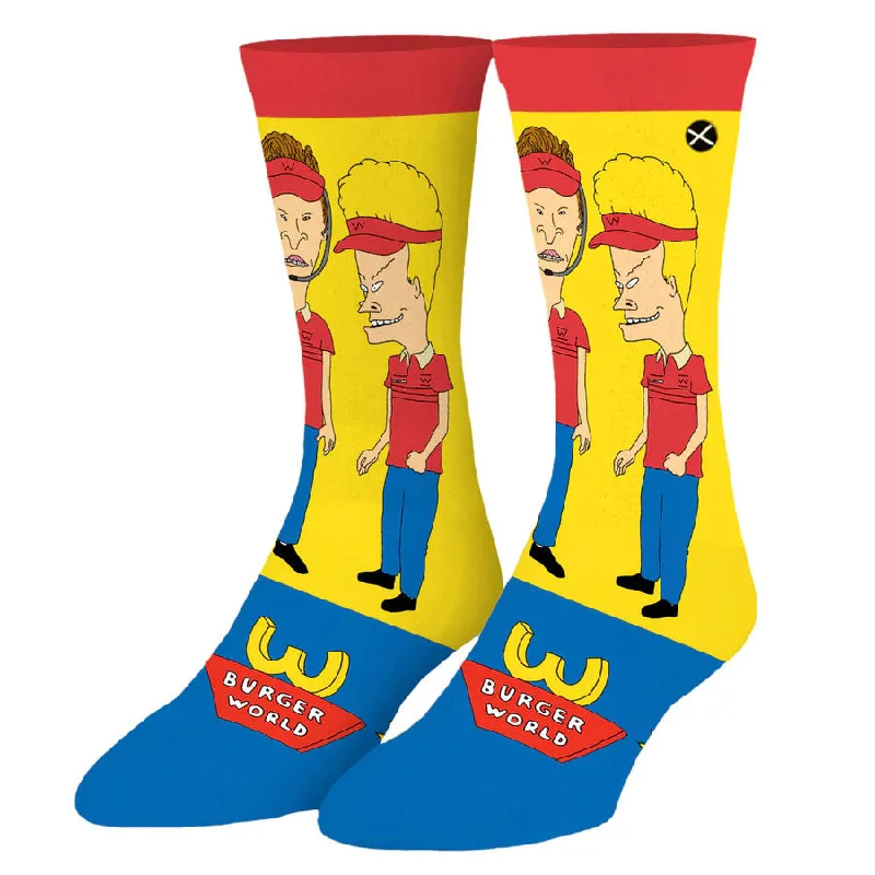 Unisex Beavis and Butt-Head Burger World Socks