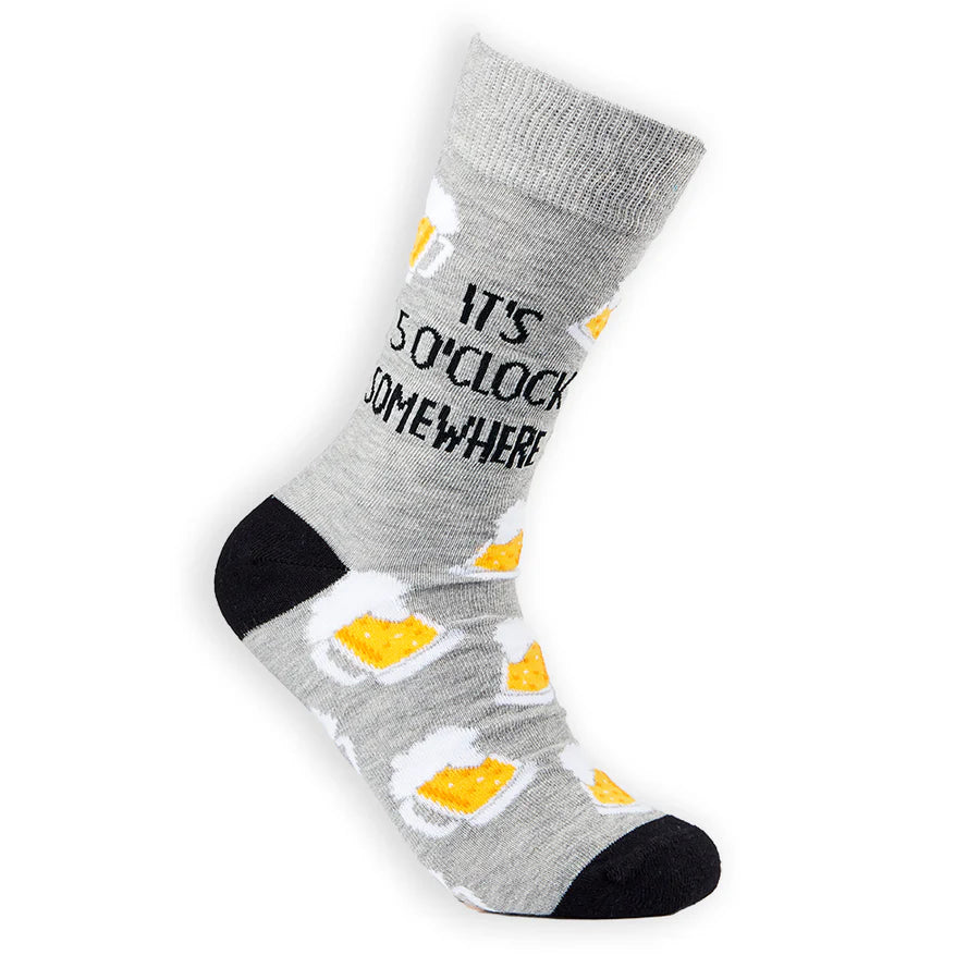 Unisex It's 5 O'clock Somewhere Beer Socks