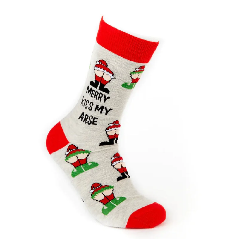 Unisex Merry Kiss My Arse Socks