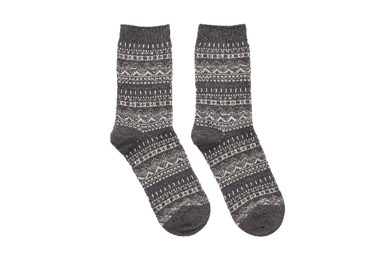 Urban Geometric Socks - Grey