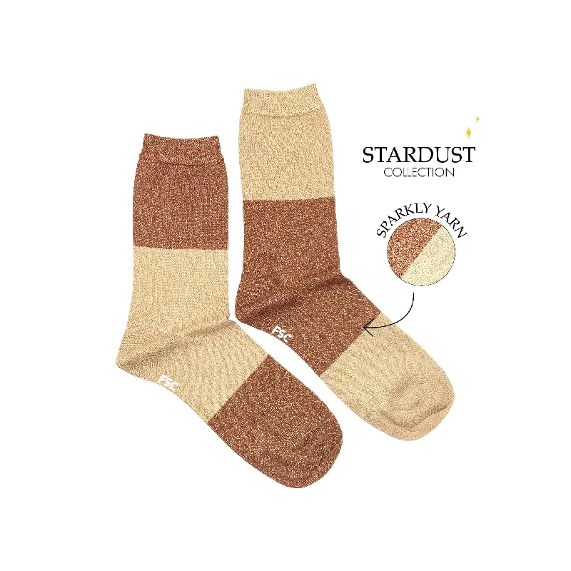 Women's Autumn Gold Stardust Socks