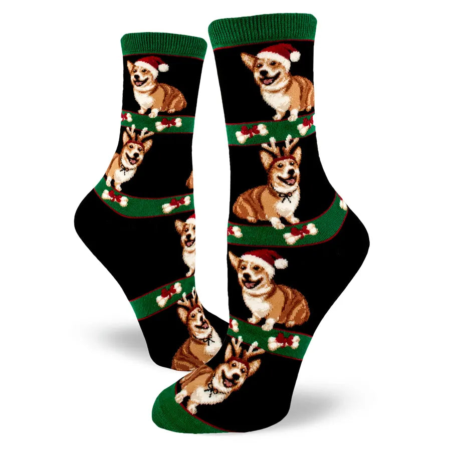 Women's Corgi Christmas Socks