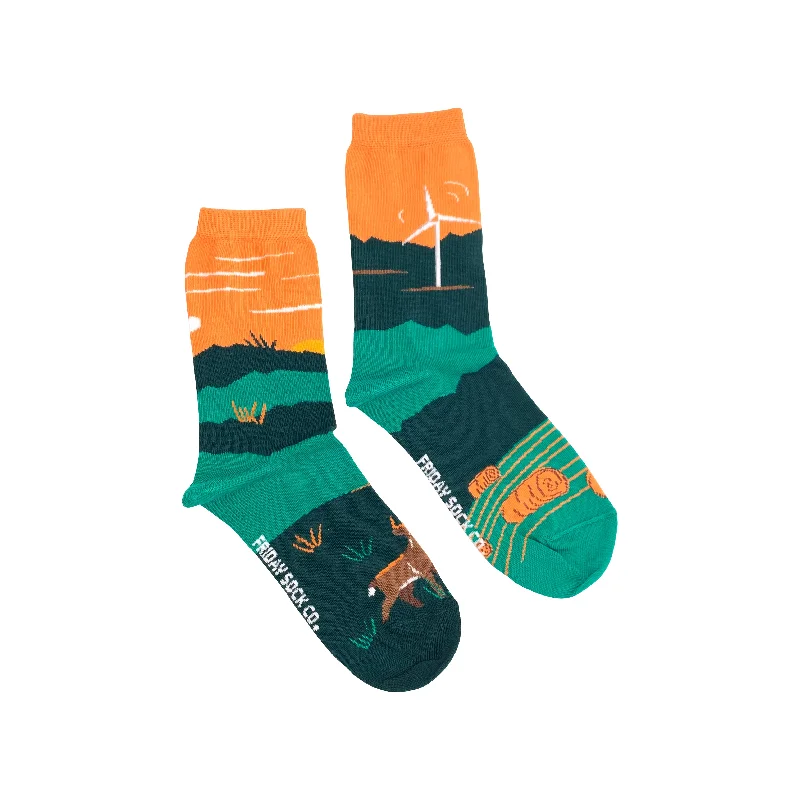 Women's Foothills Canadian Landscape Socks