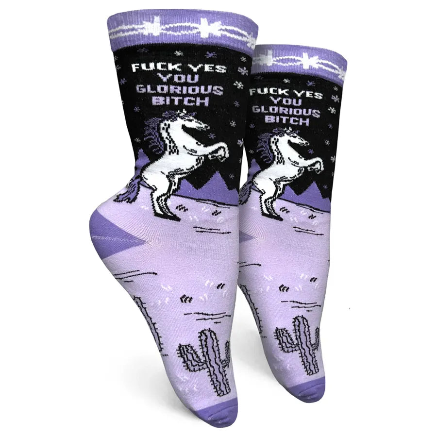 Women's Fuck Yes You Glorious Bitch Socks