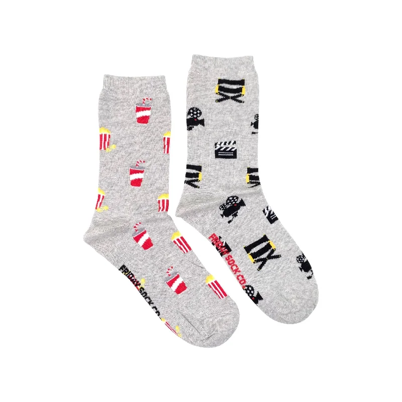 Women's Movie Camera & Popcorn Socks