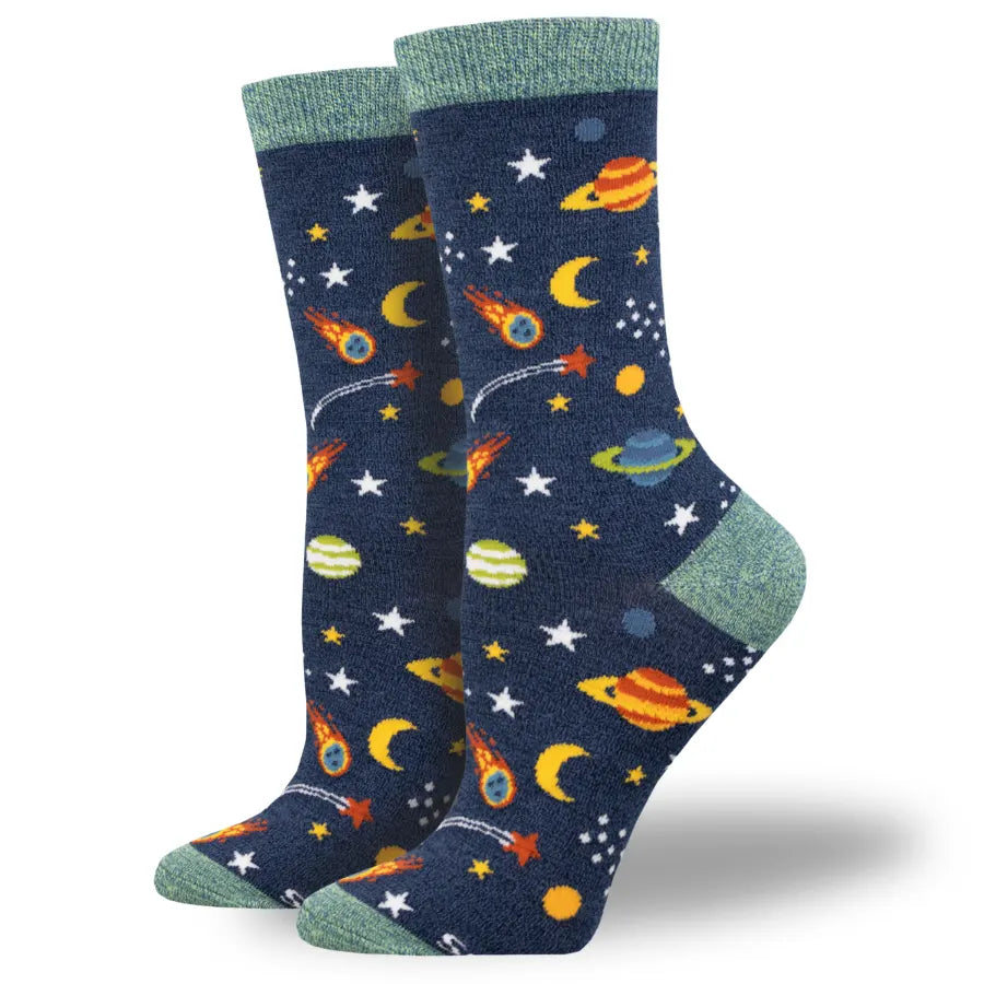 Women's Reach For The Stars Silky Soft Bamboo Socks