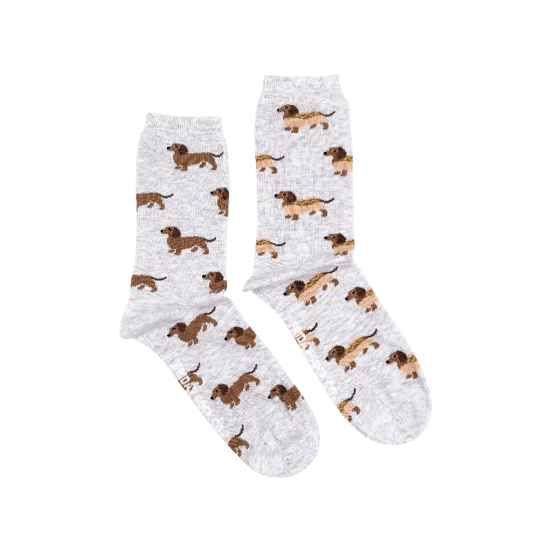 Women's Wiener Dog Hot Dog Socks