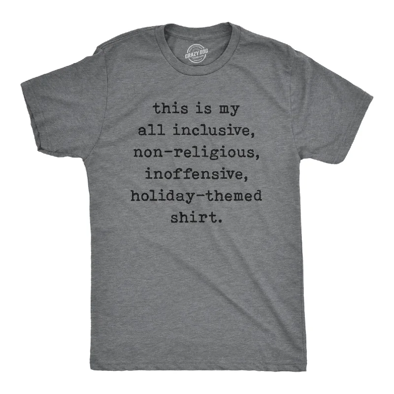 All Inclusive Non-Religious Holiday-Themed Men's T Shirt