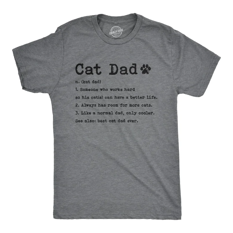 Cat Dad Definition Men's T Shirt