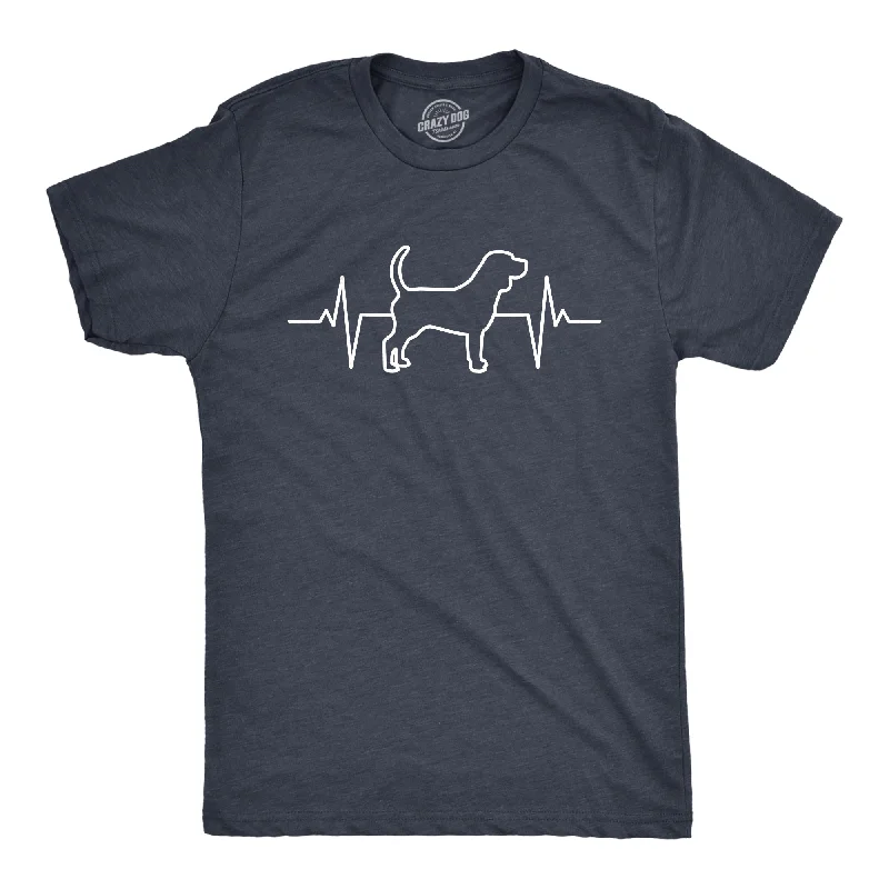 Dog Heart Beat Men's T Shirt