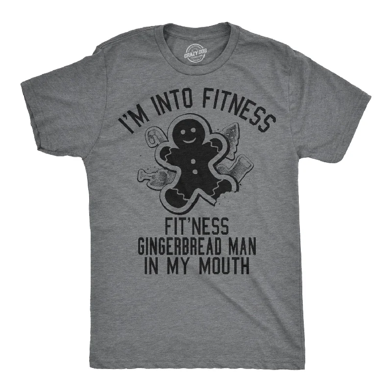 Fitness Gingerbread In My Mouth Men's T Shirt