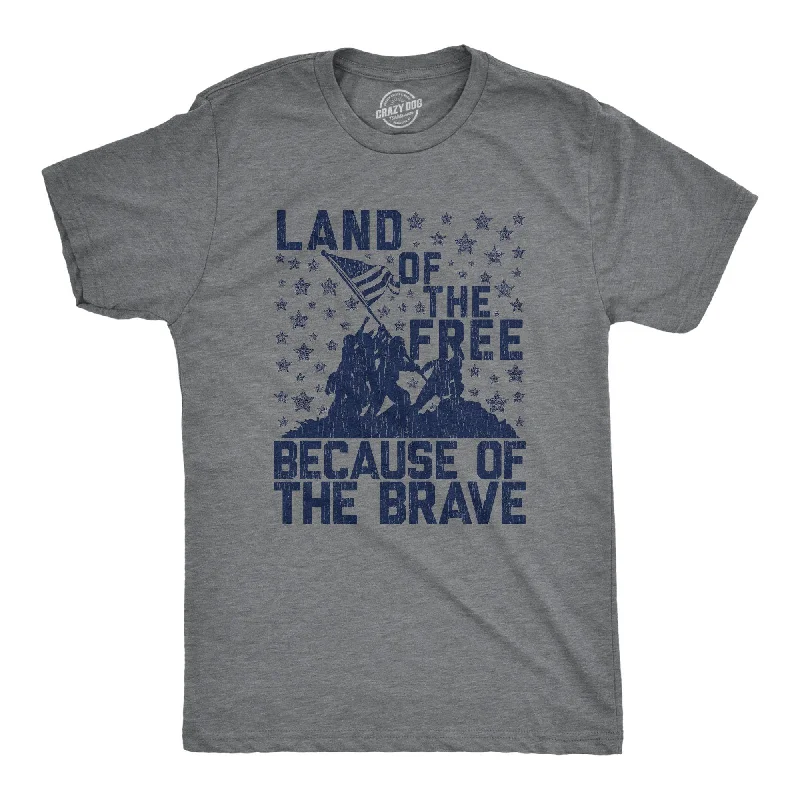 Land Of The Free Because Of The Brave Men's T Shirt