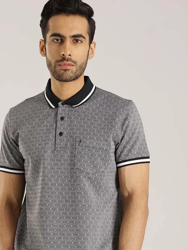 Men Printed Polo T-Shirt