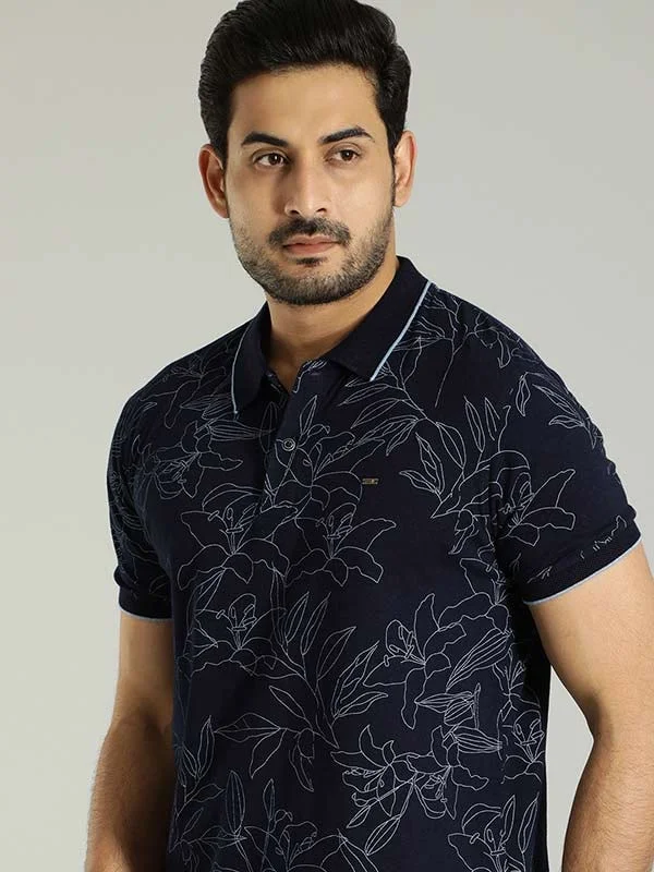 Men Printed Polo T-Shirt