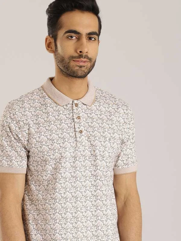 Men Printed Polo T-Shirt