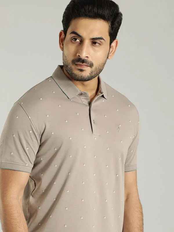 Men Printed Polo T-Shirt