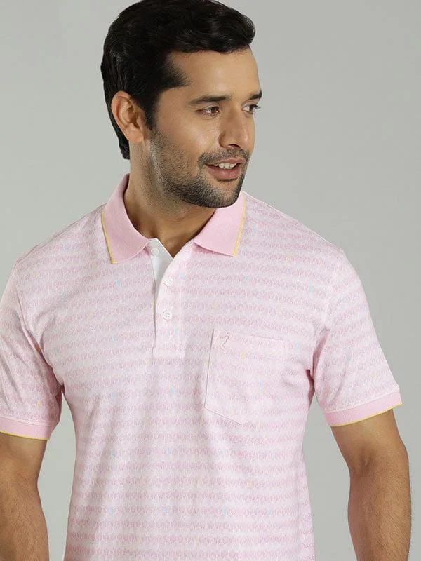 Men Printed Polo T-Shirt