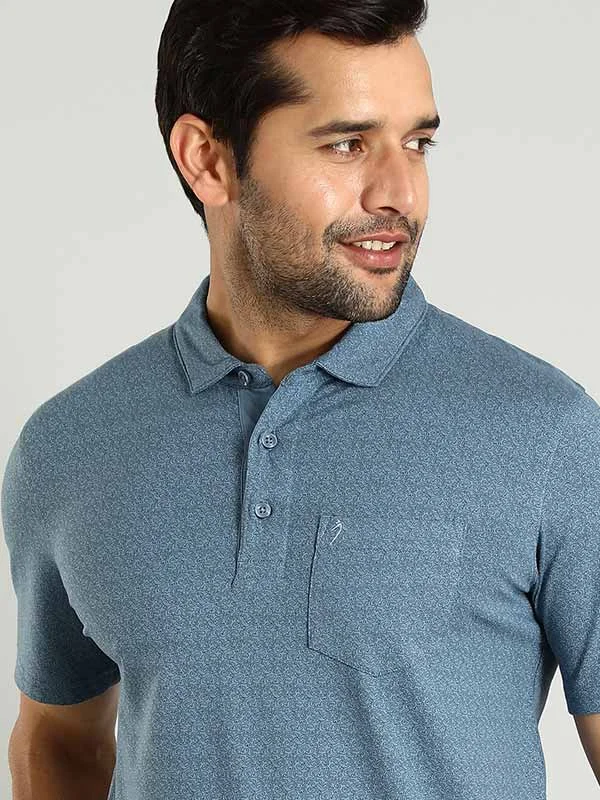 Men Printed Polo T-Shirt