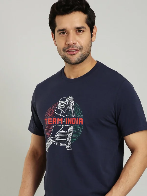 Men Team India Graphic Crew Neck T-Shirt