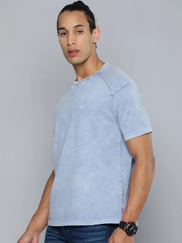 Men's Solid Round Neck T-shirt