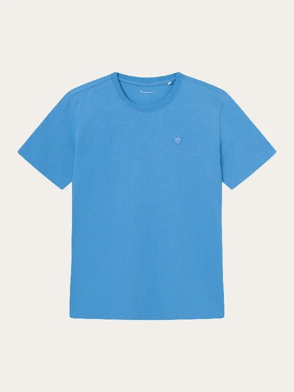 Regular fit Badge t-shirt - Azure Blue