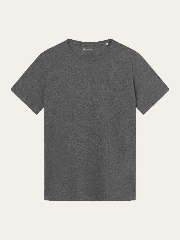 Regular fit Basic tee - Dark Grey Melange