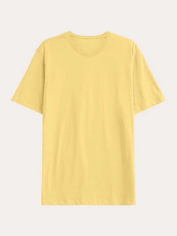 Regular fit Basic tee - Misted Yellow