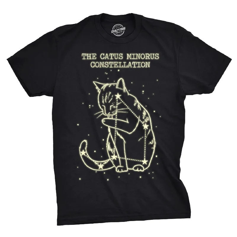 Catus Minorus Constellation Glow In The Dark Men's T Shirt