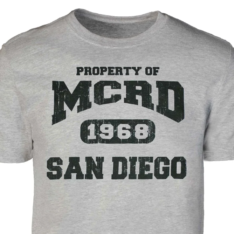 Personalized USMC Property of MCRD 1968 T-Shirt