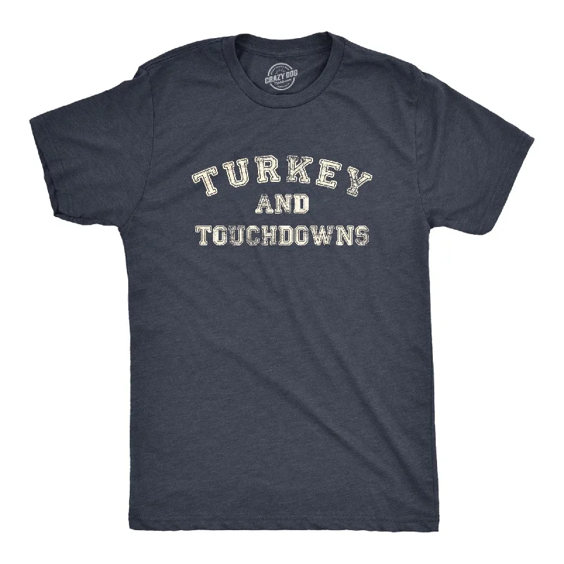 Turkey And Touchdowns Men's T Shirt